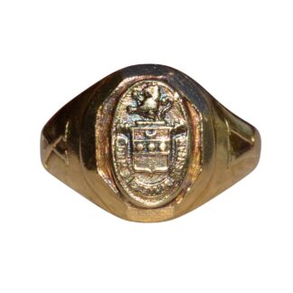 SOLD - The Walhalla:  Signed Bailey Banks & Biddle Ladies Cocktail Ring in 14K Yellow Gold