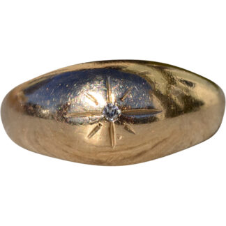 SOLD - Gentlemen's Signed ITC Diamond Ring in Yellow Gold
