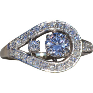 The Vintala: Ladies Vintage 14K Diamond Engagement Ring