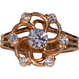 The Nukarni: Fibonacci Style Natural Diamond Engagement Ring
