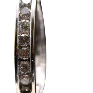 The East Arnhem: Ladies White Gold Diamond Hoop Earrings