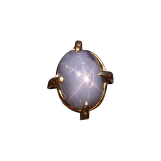 SOLD - The Challans: Blue Grey Star Sapphire Tie Stud