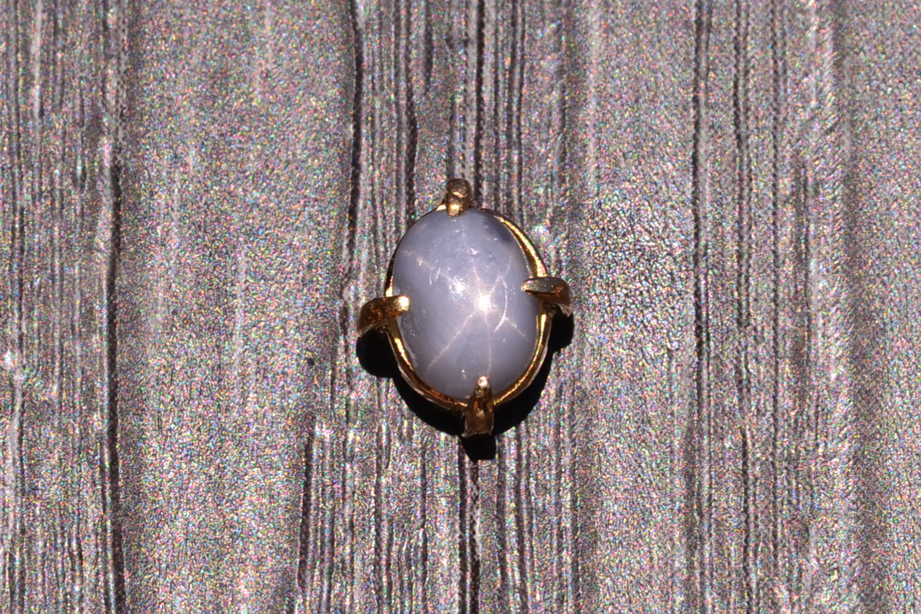 SOLD - The Challans: Blue Grey Star Sapphire Tie Stud - Image 2
