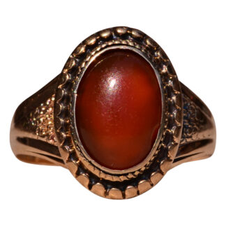 SOLD - The Benson: Antique Carnelian Ring in Yellow Gold