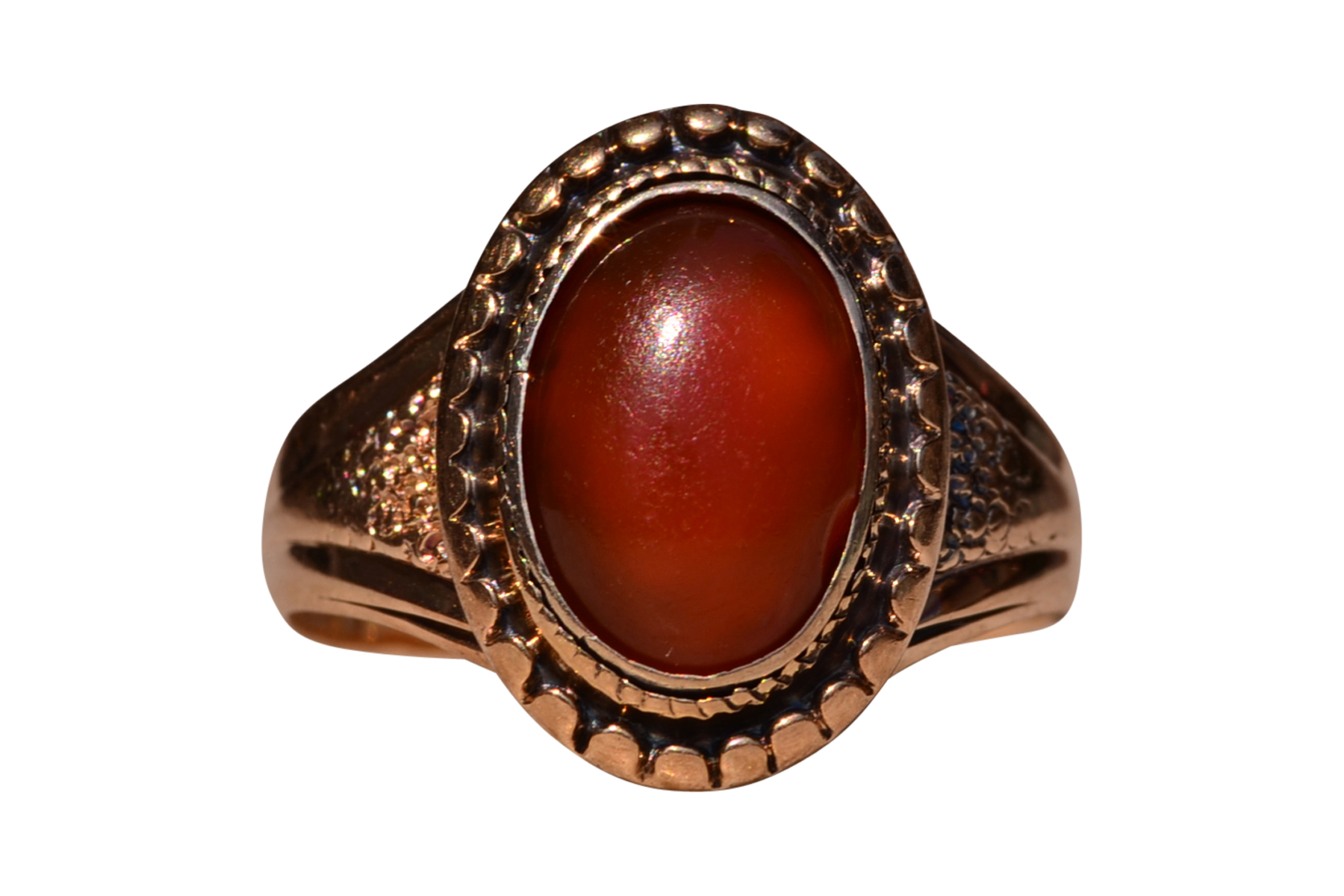 SOLD - The Benson: Antique Carnelian Ring in Yellow Gold