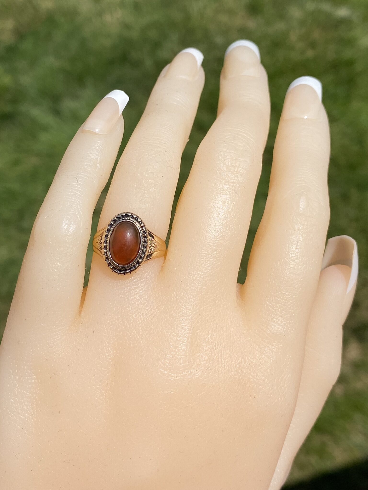 SOLD - The Benson: Antique Carnelian Ring in Yellow Gold - Image 8