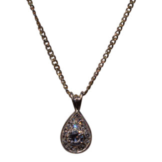 The 37th Street: Hollywood Glam Era Diamond Mystery Pendant in White Gold