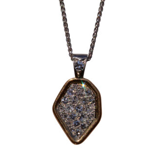 The Freetown:  Custom Sierre Leone Pendant Set with Natural Diamonds