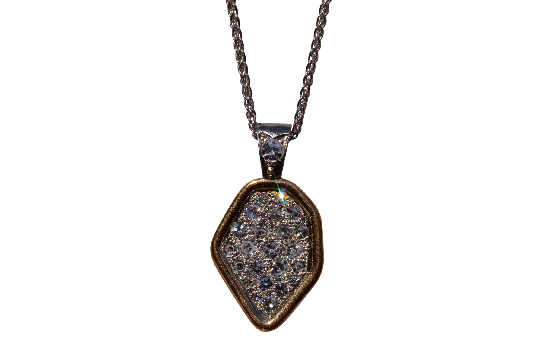 The Freetown: Custom Sierre Leone Pendant Set with Natural Diamonds
