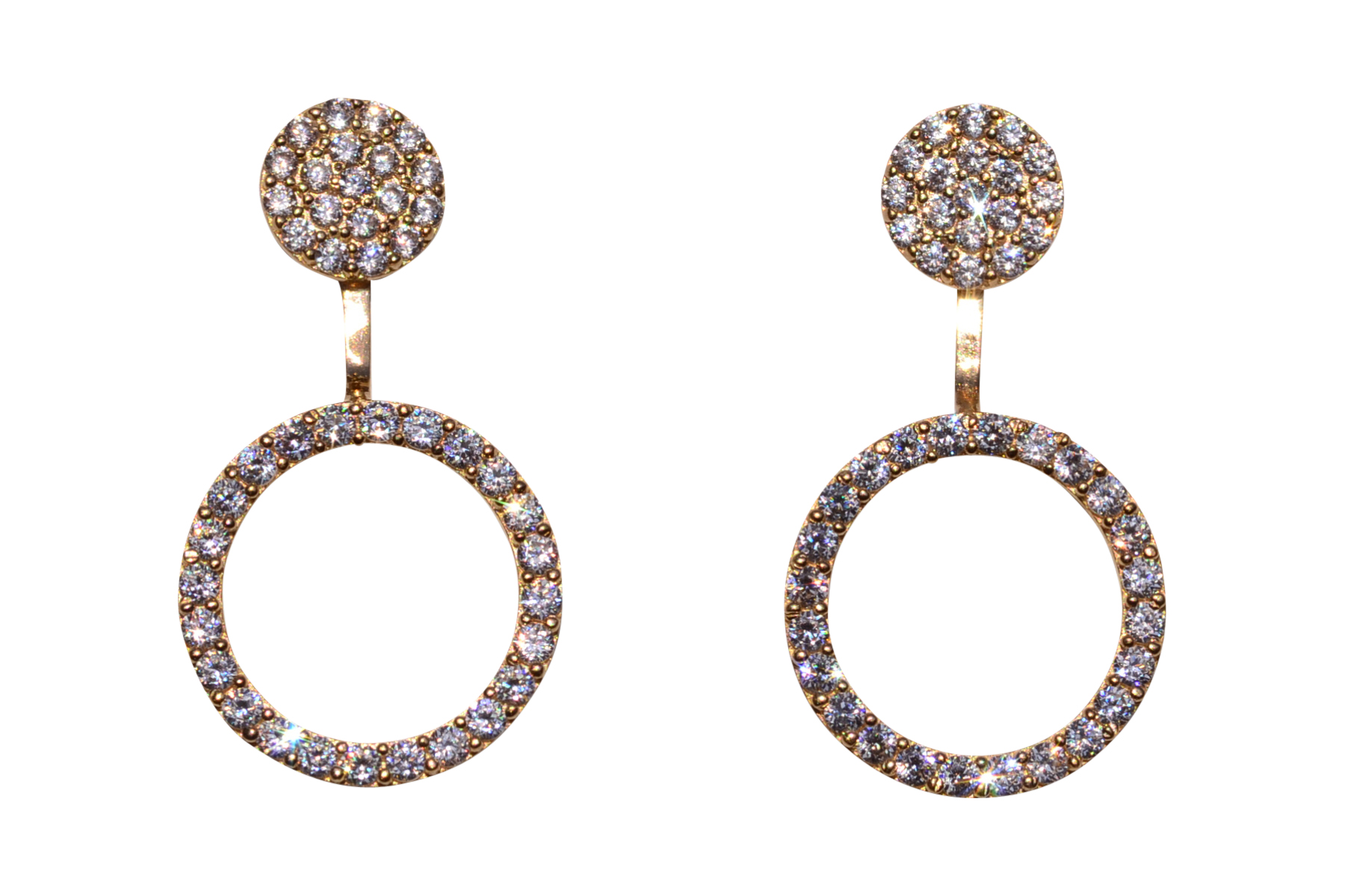 The 200th Street: Convertible Earrings in Yellow Gold