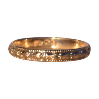 SOLD - The Everett: Antique Yellow Gold Childs Ring or Mid Finger Ring in Y