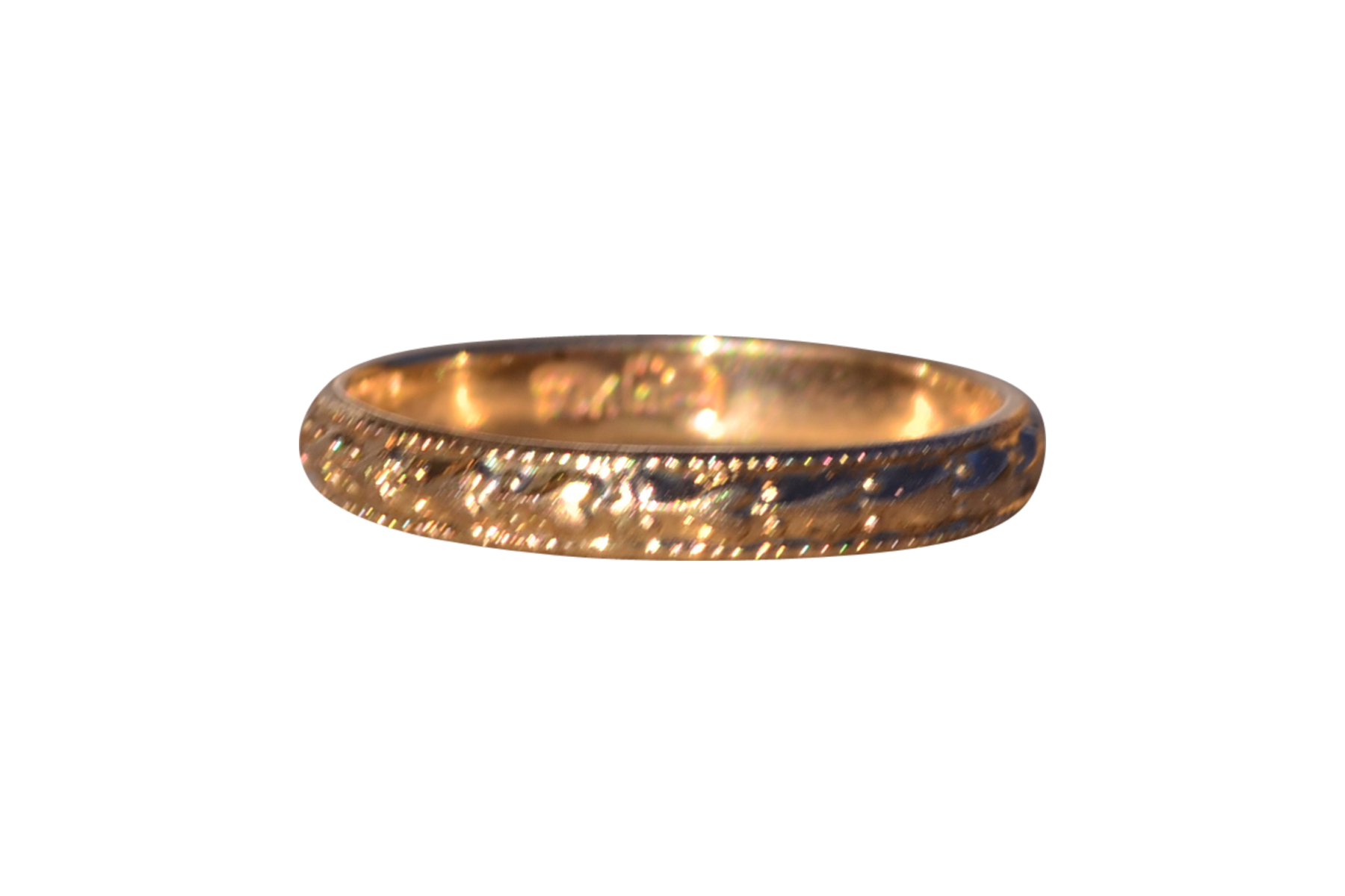 SOLD - The Everett: Antique Yellow Gold Childs Ring or Mid Finger Ring in Y