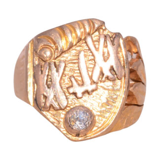 The Art Deco Statement: Natural Diamond Ring in Rose Gold