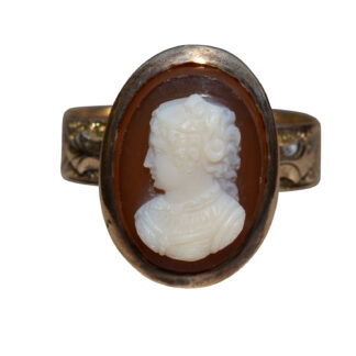 The Cerritos: Georgian Era Ring Featuring Cameo of a Lady