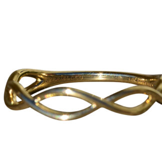 SOLD - The Paschall:  Ladies Signed Gabriel and Co 14K Twisted Grapevine Band