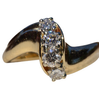 SOLD - The Winton: Yellow Gold Diamond Cocktail Ring