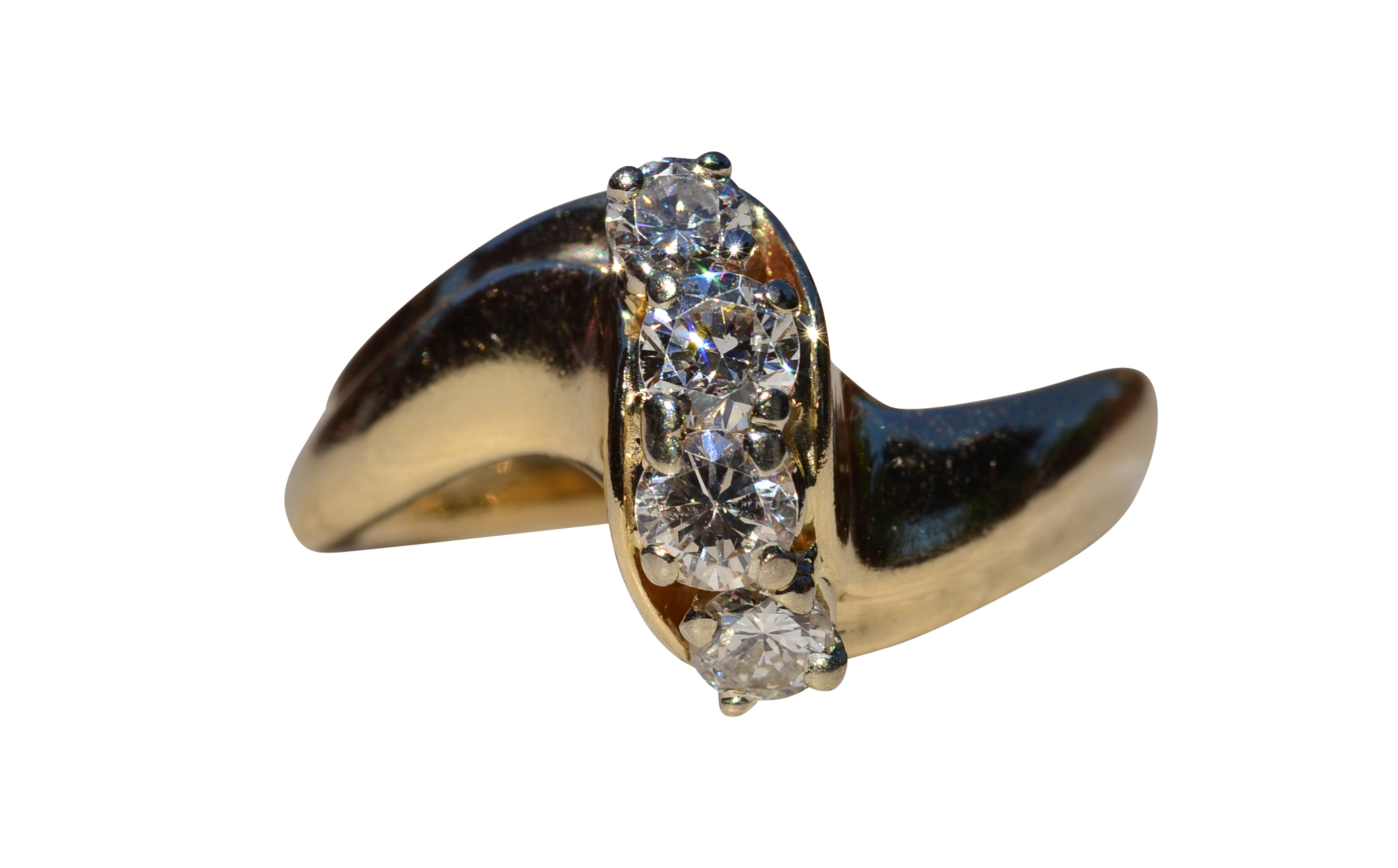 SOLD - The Winton: Yellow Gold Diamond Cocktail Ring