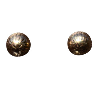SOLD - The Diamond Cut:  Yellow Gold Diamond Cut Ball Earrings