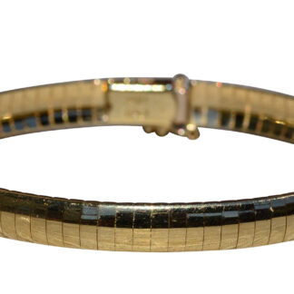 SOLD - The New Iberia:  Yellow Gold Herringbone Bracelet