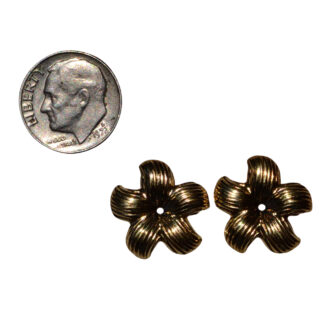 SOLD - The Charenton:  Yellow Gold Floral Earring Jackets