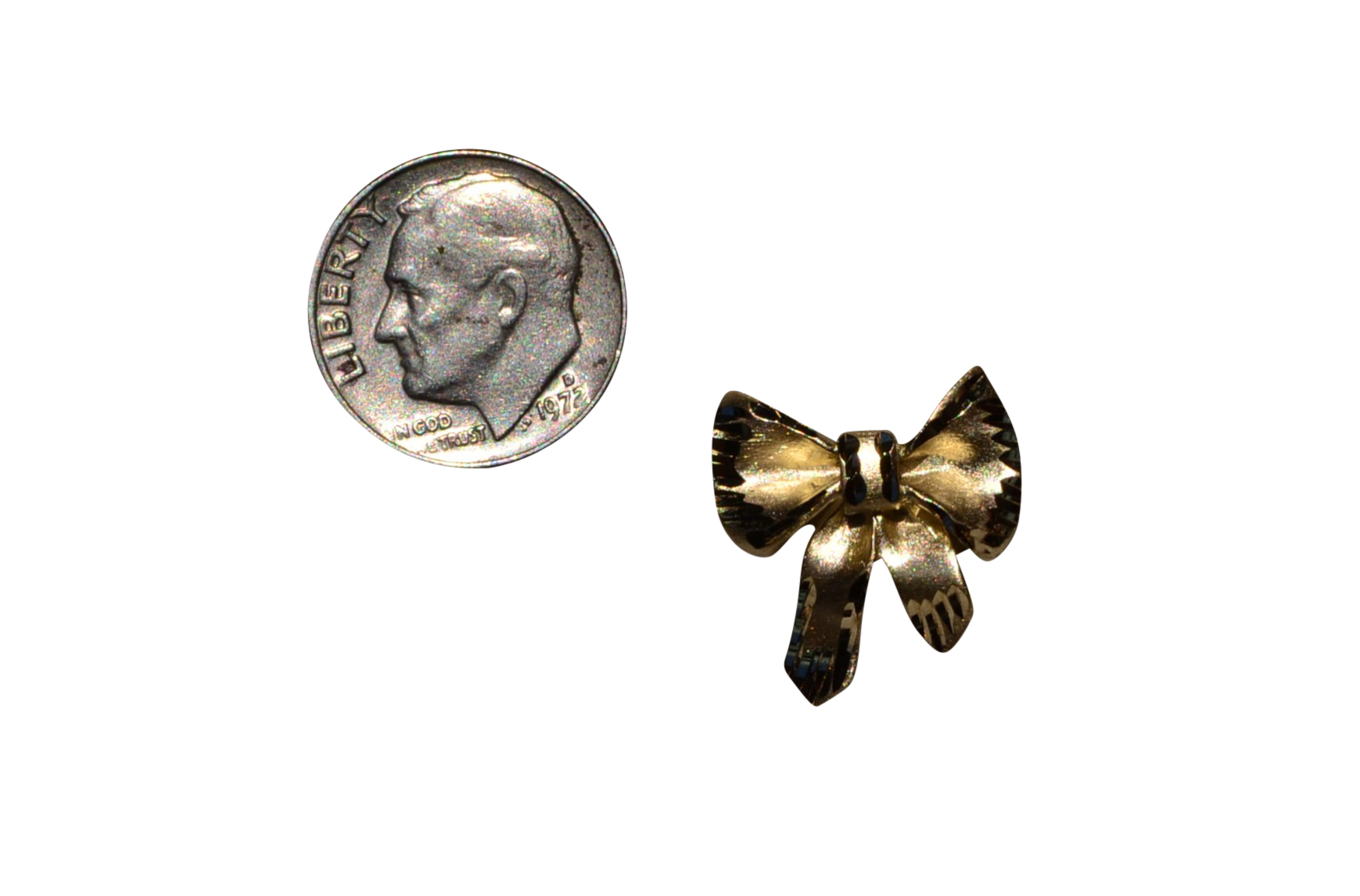SOLD - The Pierre Part: Yellow Gold Bow Pendant