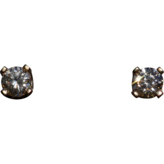 The Sherkstons:  Ladies 14K Yellow Gold 0.16CTW Diamond Stud Earrings