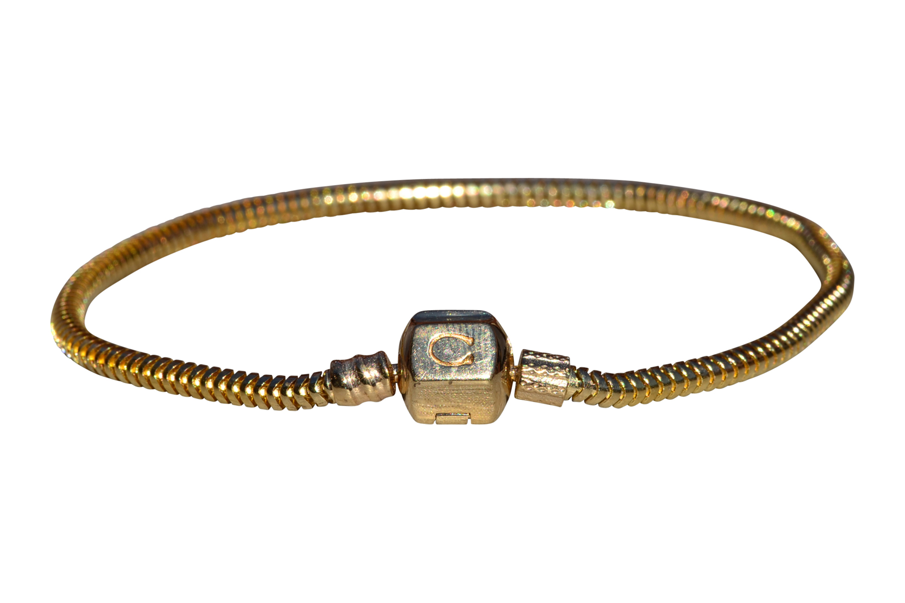 The Listowel: Ladies Vintage Chamilia Charm Bracelet in 14K Yellow Gold