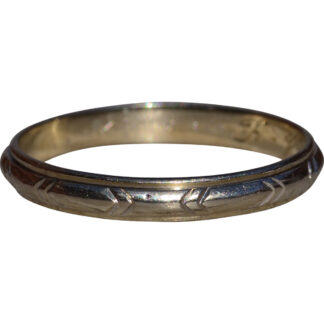 The Eberts:  Ladies Antique 14K Signed Keepsake Eternity Band