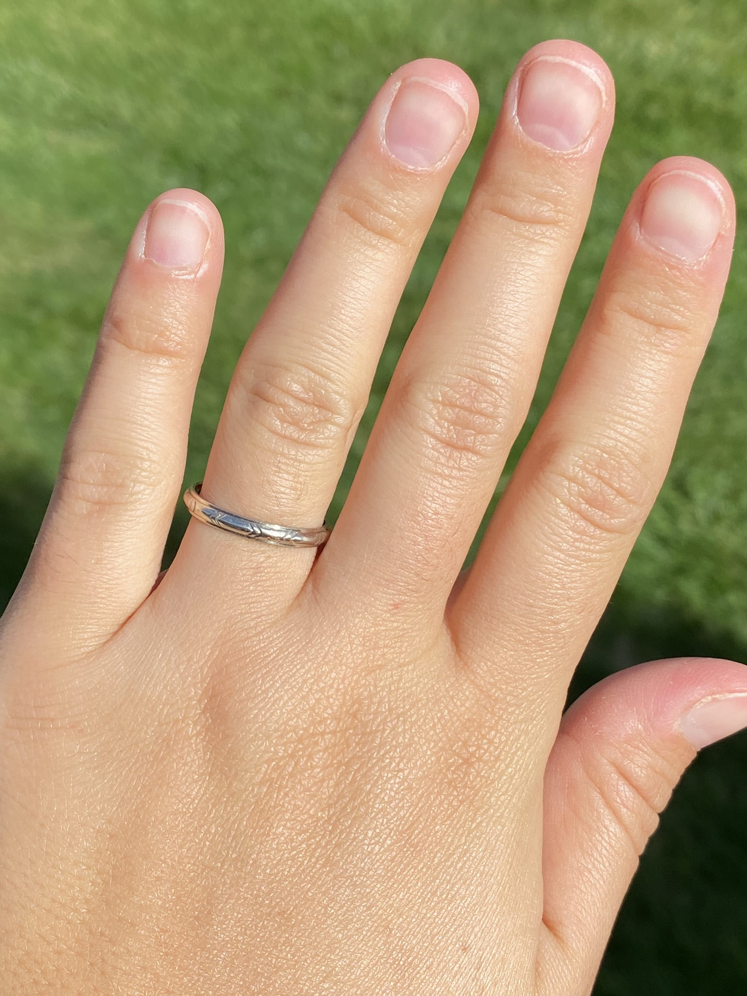 The Eberts: Ladies Antique 14K Signed Keepsake Eternity Band - Image 6