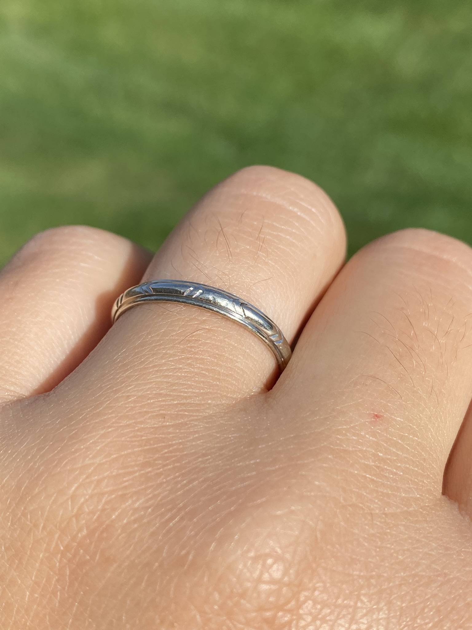 The Eberts: Ladies Antique 14K Signed Keepsake Eternity Band - Image 8