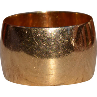 SOLD - The Midhurst:  Unisex Weinrich Bros Co. 18K Wide Cigar Ring