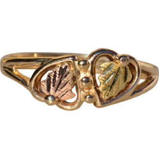 SOLD - The Lucknow:  Ladies Two Tone Leaf Ring