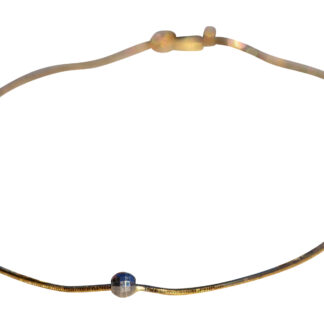 SOLD - The Aduana:  Ladies 14K Two Tone Gold Station Ankle Bracelet