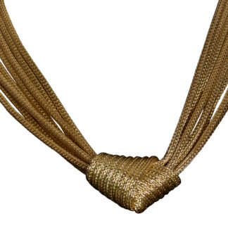 SOLD - The Haleburg:  Ladies 14K Italian Made Knot Necklace