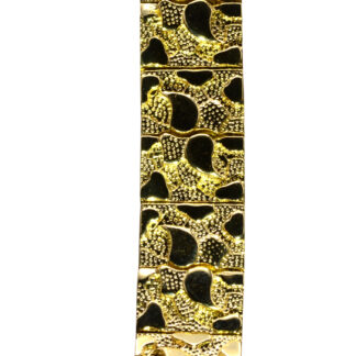 SOLD - The Ruston:  Men's Vintage 14K Gold Nugget Style Bracelet