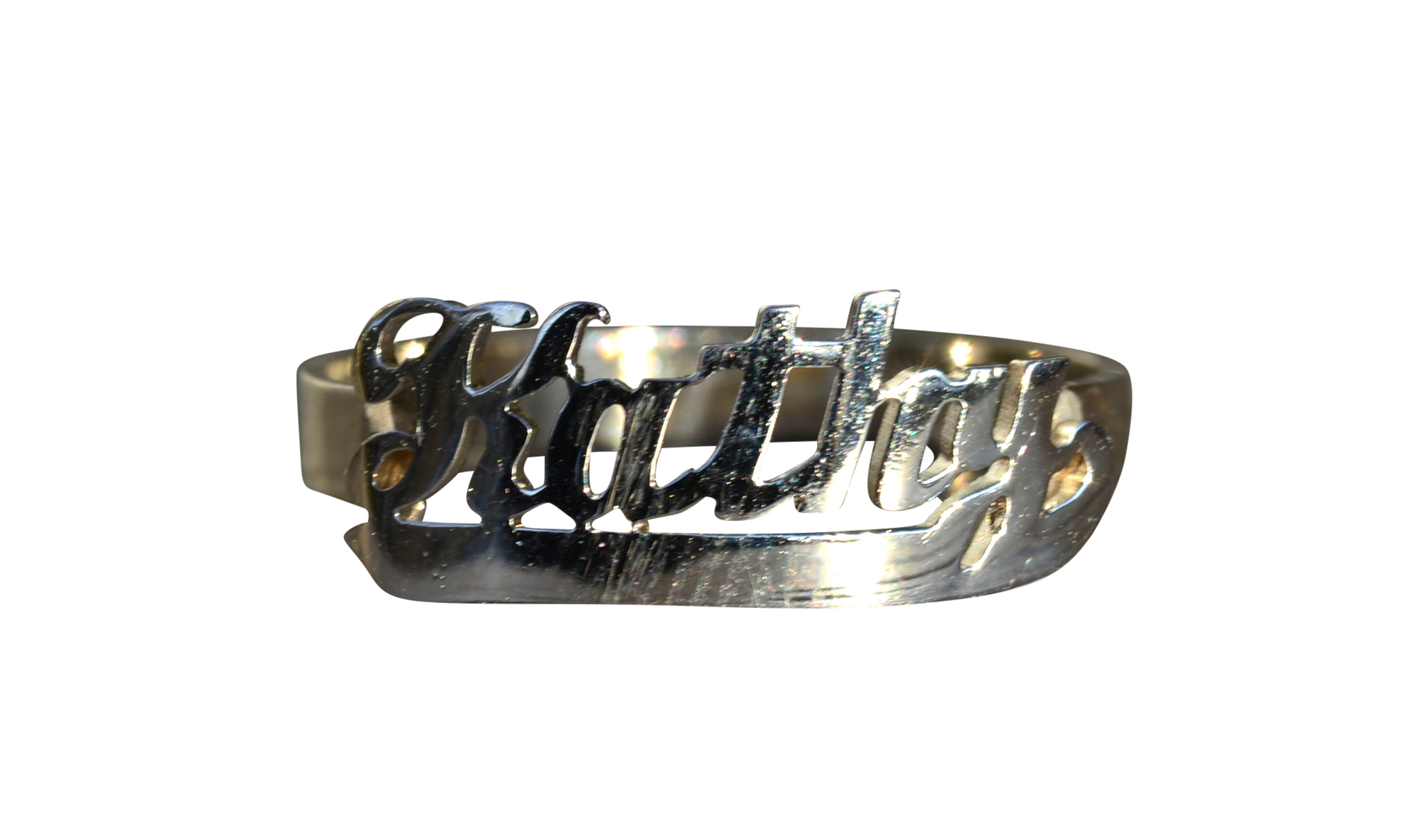 SOLD - The Kathy: Ladies 14K White Gold Kathy Name Cocktail Ring