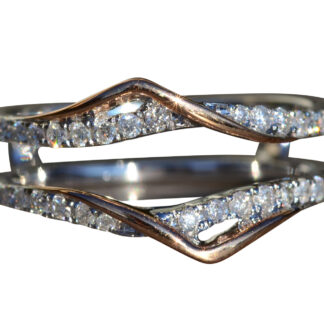 The Maynardville:  Ladies 14K Two Tone Diamond Ring Jacket