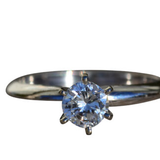 The Yorkville:  Ladies 14K Solitaire Engagement Ring set with 0.50 CT Diamond