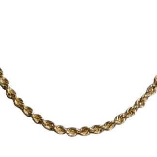 Men's 18 Inch Solid Rope Chain in 14K Yellow Gold