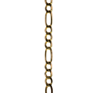 SOLD - The Heppner:  Men's 14K Yellow Gold Italian Figaro Bracelet