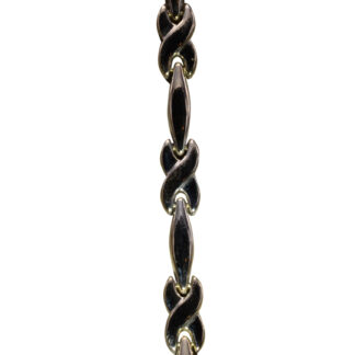 The Coushatta:  Ladies 14K White Gold Link Bracelet
