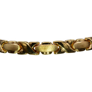 SOLD - The Baileyton:  Ladies 14K Yellow Gold XO Style Bracelet