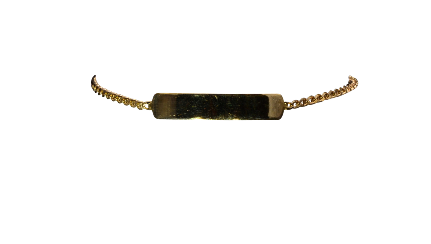 The Montz: Children's 6 Inch ID Bracelet in 14K Yellow Gold