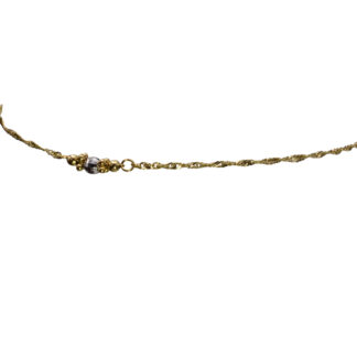 SOLD - The Cullman Street:  Ladies 14K Two Tone Thin Diamond Cut Station Bracelet