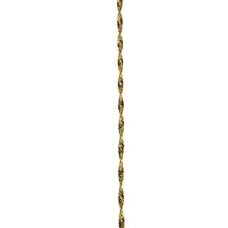 SOLD - The Lynn Ranch:  Yellow Gold Diamond Cut Twisted Serpentine Bracelet