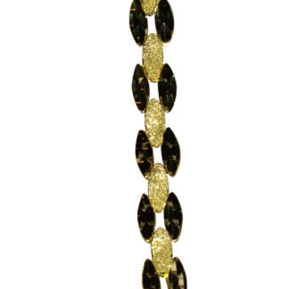 SOLD - The Delcambre:  Ladies 14K Yellow Gold Diamond Cut Bracelet