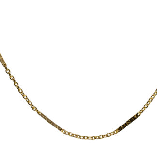 SOLD - The Boligee:  Ladies 14K Yellow Gold 20 Inch Station Chain