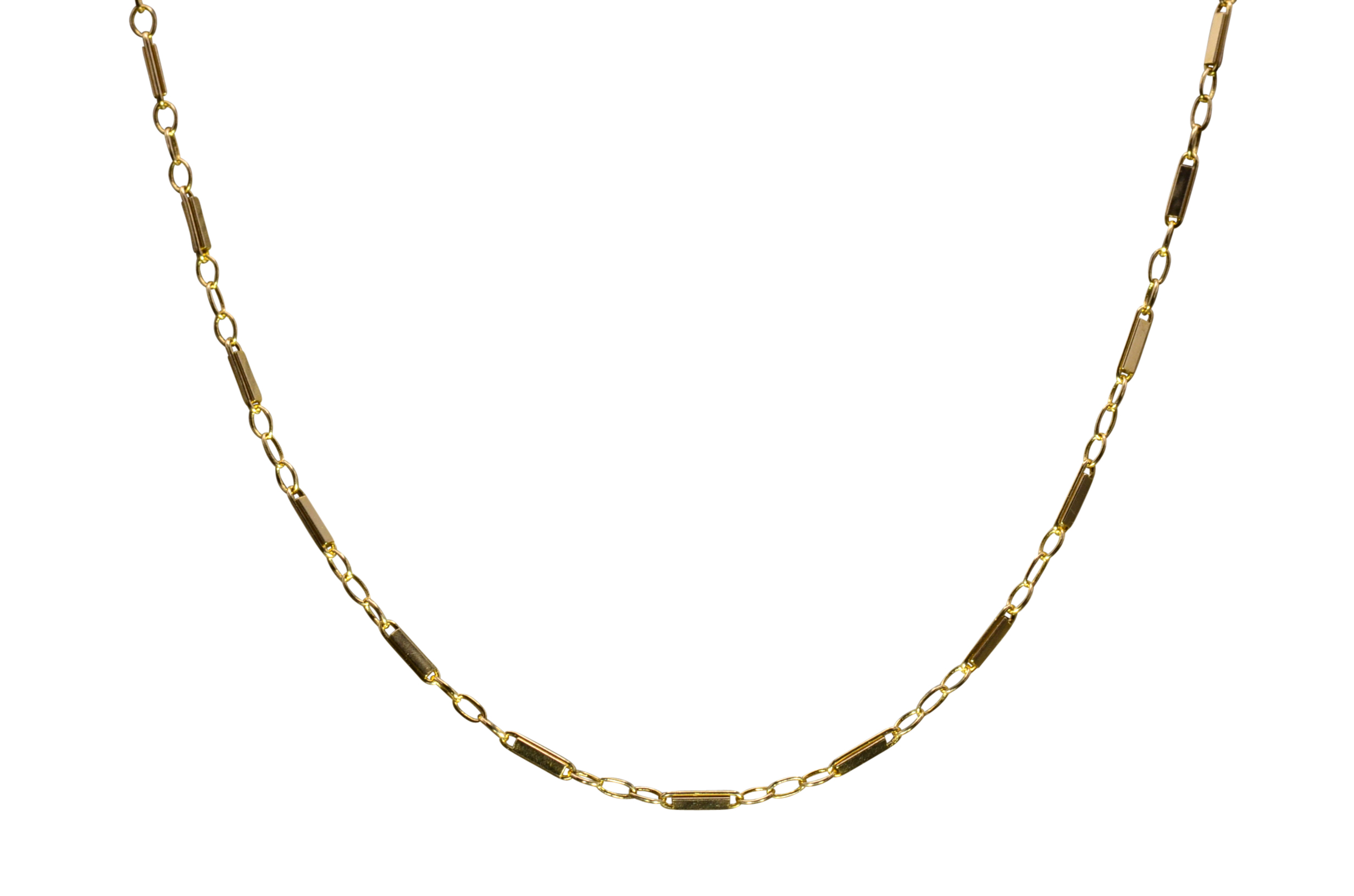 SOLD - Ladies Antique 14K Yellow Gold 15 Inch Specialty Chain