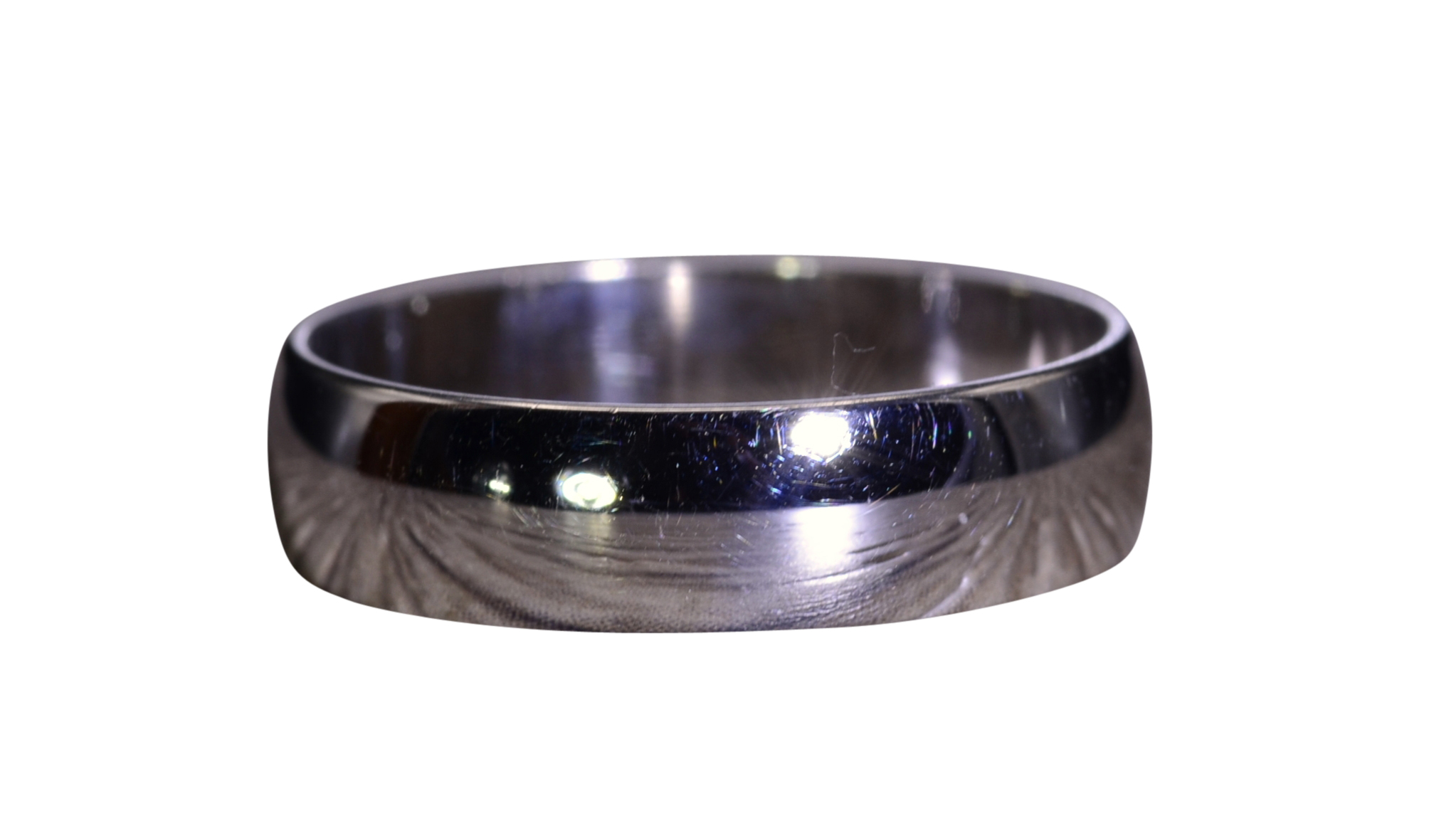 The Band: Men's White Gold Wedding Band