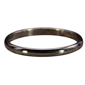 The Granada Hills:  White Gold Polished Wedding Band